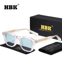 Kính râm nam HBK phong cách retro, thiết kế PC+PC, gọng vuông tối giản cổ điển, phụ kiện đeo hàng ngày, unisex, quà tặng chụp ảnh và quà tặng ngày lễ. - K39769 - Xem 3