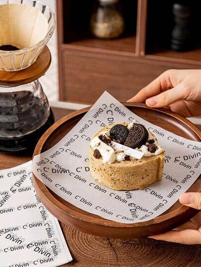 50pcs Oil Absorbing Paper, Kitchen Fried Food Grease Proof Paper, Suitable For Frying, Baking, Roasting, Packaging Fried Chicken, French Fries, Tiramisu, Basque Cake, Bread And Other Oily Foods