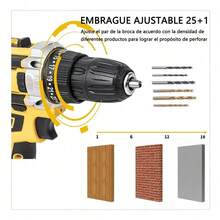 Lini Boss Kit De Taladros Inalambricos 21v Con 2 Baterías Amarillo - Amarillo - Ver 6