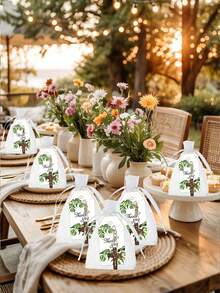 36pcs Jesus Cross Keychain Set, Wooden Jesus Letter Cross Keychain, Birthday Festival Baptism Party Gathering Gift, Gift Bag Set Souvenirs, Suitable For Wedding, Easter, Christmas, Holiday Gifts - Multicolor - View 5