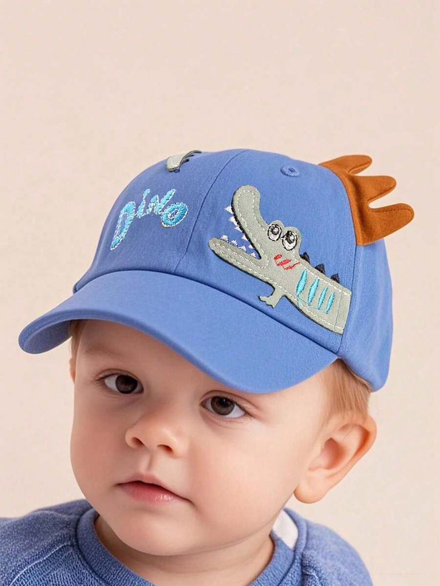 1pc Toddler Kids Cartoon Dinosaur Baseball Cap, Unisex, Versatile For Spring, Summer, Autumn - 1PC - View 1