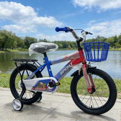 12/14/16 inch beginnersfiets voor woon-werkverkeer / Fiets in willekeurige kleur met zijwielen / Vrijetijdsfiets met mandje