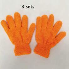 3 Pairs Leaf Lover's Ultra-Fine Fiber Gloves, Washable, Dust-Proof, Lint-Free, Super Soft - Multicolor - View 10