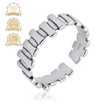 1 chiếc nhẫn bạc 925 cao cấp, kiểu dáng tối giản, hình vuông độc đáo, thanh lịch dành cho nữ, thích hợp cho kỳ nghỉ, tiệc tùng, đám cưới. - Bạc - Xem 10