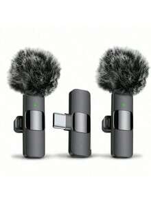 Professional Wireless Lavalier Microphone For Smartphones,Wireless Microphone Plug-Play,Lapel Mic For Video Recording,Teaching, Interviews,Podcast,Cordless Omnidirectional Condenser Recording Mic For Vlog - Multicolor - View 13
