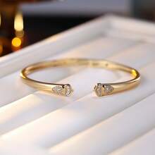 1pc Vintage Elegant Open Bangle Bracelet, Suitable For Daily Commute And Parties - Bracelet - View 4