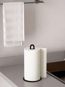 1pc Silver Kitchen Paper Towel Holder With Weighted Base, Stainless Steel Countertop Paper Towel Rack And Storage Organizer, Space-Saving Modern Kitchen Accessory For Easy Access And Neat Counters, Durable Stainless Steel Finish, Anti-Slip Weighted Base, Ideal For Any Home Kitchen, Versatile Towel Dispenser For Quick Wipe And Tidy Surfaces - Multicolor - View 6