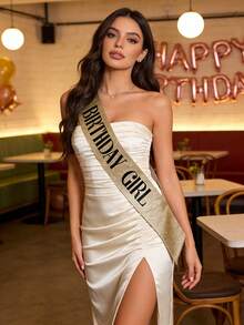 Birthday Sash, Women's Birthday Sash, Suitable For Birthday Parties, Birthday Sash Small Gift, Perfect Choice For Birthday Celebration Events, Birthday Party - Multicolor - View 6