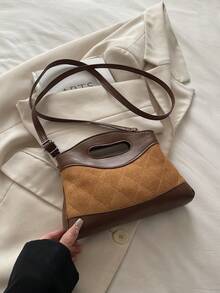 法国小众女士手提包，新款时尚单肩包，ins风简约别致斜挎包 - 彩色 - 查看 14