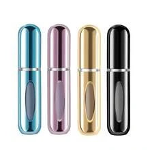 Mini Refillable Perfume Portable Atomizer Bottle Refillable Perfume Spray, Refill Pump Case For Traveling And Outgoing (5ml, 4 Pack) 4 - 藍色 - 查看 2