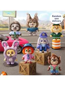 Miniso Zootopia Resident Series Blind Box | Dual Material - Vinyl And Plush, Realistic Character Design, Home Decor/Collectible Toy/Cute Gift Item (Random 1 Piece Delivery) - Multicolor - View 12