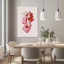 2D Flat Print, 1pc Framed Canvas Wall Art, 777 Lighter 777 Angel Number Lucky Art Print Canvas Poster Painting Home Wall Decor, Ideal Gift For Bedroom Living Room Hallway Dorm, Ready To Hang - 列印 - 查看 5