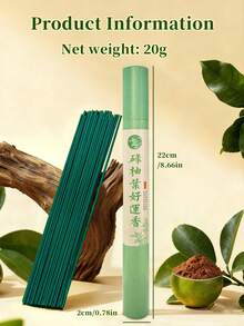 20g, Grapefruit Leaf Incense Sticks, Naturally Fresh, With A Pleasant Grapefruit Leaf Fragrance That Lasts A Long Time. Made With Natural Ingredients, They Provide Energy And Purify The Air. Perfect For Entertaining Guests, And Ramadan. - Pomelo Leaf Incense - View 3
