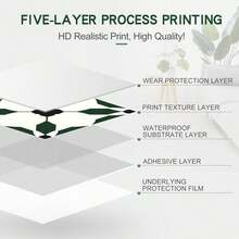 MORCART 20cm X 20cm Peel And Stick Floor Tiles, 20 Pieces Of Self-Adhesive DIY Vinyl Flooring, Suitable For Removable Waterproof Tile Stickers (Dark Green) In Bedrooms, Living Rooms, Bathrooms, Kitchens, And Stairs - 墨綠色 - 查看 5
