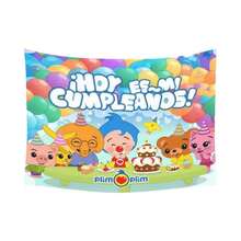 "Spanish 'Hoy Es Mi Cumpleaños' Cartoon Tapestry | Vibrant Party Decor For Dorms & Gatherings - Nhiều màu - Xem 8