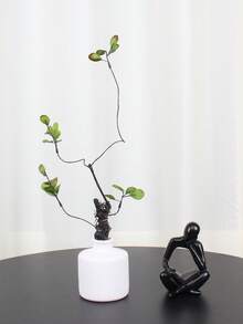 3pcs Artificial Ficus Leaves With Long Stems - Ideal For Floral Arrangements, Home & Office Decor - Can Be Used As Vase Fillers And Bouquet Accents - Great For Home Decor, Office Decor, Mother's Day, Valentine's Day, Easter Decorations, And Various Tabletop Decorations - New Maple Green - View 7