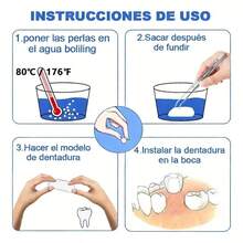 Kit De Dientes Postizos Temporal Reparación Falsos Denta - Multicolor - Ver 5