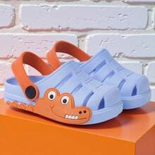 Sandalia Infantil para meninos Jacare babuche - Azul bebê - Visão 2