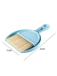 一套笑脸桌面清洁套装，包括键盘刷、小簸箕、宠物扫帚、床上用品扫帚、垃圾铲 - A - 查看 10