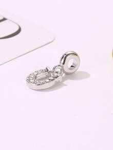 1pc Minimalist Hollow Heart Shaped Pendant, DIY Bracelet Beads, Pendant, Charm, Creative DIY Accessory - Multicolor - View 6