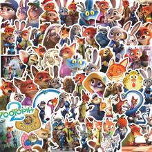 100pcs New Cartoon Cute Stickers, Adorable Nick, Judy, Residents Stickers, Series 2 Stickers - Multicolor - View 1