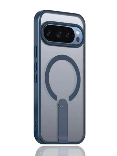 奢华磁吸无线充电磨砂支架混合手机壳，适用于 Pixel 10/9 Pro XL/9A 5G，时尚创意支架保护套