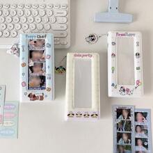 1本可爱卡通小狗四格相框相册，竖版四格剪贴簿，偶像照片收藏 - 小狗卡冊 - 查看 5