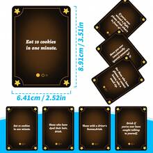 朋友聚会饮酒游戏卡牌，趣味醉酒挑战游戏卡牌 - 黑色 - 查看 4