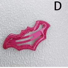 1pcs Gothic Style Shiny Dotted Bat Hair Clips, Bat Shaped Hairpins, Suitable For Women's Daily Wear, Halloween Party Accessory, Birthday & Holiday Gift, Graduation Gift - 彩色 - 查看 4