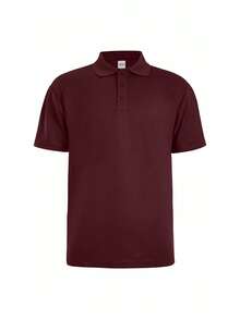 4-Pack Of Men's Lightweight, Breathable, Casual Sports Polo Shirts, Summer Short-Sleeved Polo Shirts, Solid Color, Simple Design, Multiple Colors Available, Men's Gift, Valentine's Day Gift. - 白色+黃色+橙色+紅酒 - 查看 2