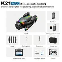 K21, Brushless Motor Drone, 4.3-Inch Image Transmission Screen Remote Control, Electric Lens, Obstacle Avoidance On All Sides Optical Flow Hover, One Click /Landing, Quadcopter - Multicolor - View 14