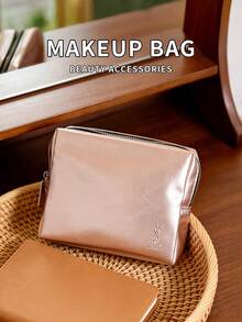 Yves Saint Laurent YSL Makeup Bag Toiletry Bag Large Capacity Travel Portable Pink 13 * 11 * 4 Cm - Pink - View 5