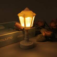 Mini Creative Desk Lamp Decor, Lotus/Streetlamp Cute Night Light For Bedroom Ambiance, LED Desk Decor Night Light, Desktop Ornament Birthday Gift - Multicolor - View 6