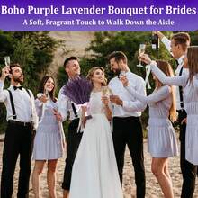 Natural Air-Dried Lavender, Fresh And Natural, Sleep Aid And Calming, Long-Lasting Fragrance, French Style Lavender Bouquet, Bedroom Fragrance And Stress Relief, Handpicked Lavender Dried Flower Gift Box, Gift Yourself Some Serenity. - Multicolor - View 7