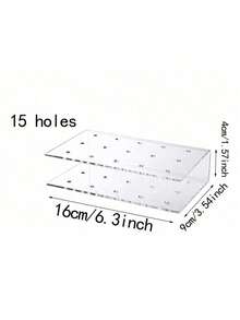 20/15 Loch Acryl transparenter Cake Pop Ständer, Süßigkeitenstiel Präsentationsständer für Hochzeit, Geburtstag, Halloween Dekoration, Cake Pop Präsentationsständer, transparenter Acryl Kuchenständer, Dessert Präsentationsständer, Geburtstags Party Dekoration Tisch - Verschiedenfarbig - Übersicht 8