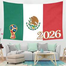 Multi-Size Tapestries | Mexico 2026 World Cup Soccer Tapestry - Mexican Flag Themed Wall Hanging For Sports Fans, Room| Tapestry For Bedroom Tapestry Wall Hanging Tapestries Room Deocr Cottage Core Domokun  Living Room Deccor Bedroom Wall Deccor Cirelle Home Valentines Decor| Polyester High-Quality Fabric Tapestry | Full-Width Printing Single-Sided Pattern Soft Durable Skin-Friendly Lightweight Wall Hanging For Dorm Decoration/Beach Blanket/Picnic Mat - Effortlessly Hung Easy To Store Indoor Outdoor All Seasons All Scenarios Perfect Gift | 2026  World Cup (Hosted By The United States, Canada, And Mexico)-Valentine's Day- Luther King Jr. Day-Washington's Birthday-Tax Day-Administrative Professionals Day | Aesthetic Room Inspo | Always | Room Decor Ideas | Room Decor | Cute Bedroom Decor |Dream Room Inspiration | Room Inspo |Room Inspiration Bedroom |Music | Cute Bedroom | Abstract - 1PC - 查看 1