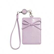 Bowknot Expandable Card Holder - Metal Retractable Lanyard Retractable ID Card Holder In Stock Japanese Style For Women Mini Wallet Small Wallet Card Wallet Photo Card Holder Wallet Keychain Wristlet Wallet Travel Essential Badge Holder Id Holder - Multicolor - View 16