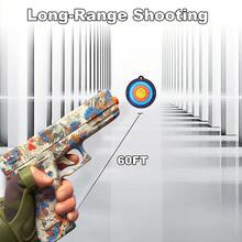 QICOOCIQ Shooting Toy Gel Ball Blaster, Fully Manual Outdoor Toy Model Without Charging, Suitable For Backyard Games,Gift(Without Water Beads) - Blue - View 6