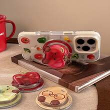 Gold-Plated Vegetable Cartoon Design Magsafe Magnetic Phone Holder, Expandable Portable Premium Personalized - Multicolor - View 3