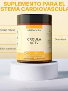 VITAL BOTANICS - Active Circulation - Omega 3, 6 y 9, Vitamina C, Ajo, Bromelina, Cúrcuma, Jengibre, Uva - Multivitamínico - 200 Cápsulas De 500 Mg - 6 Meses Suplemento - Libre De Gluten Y Aditivos - Caqui - Ver 4