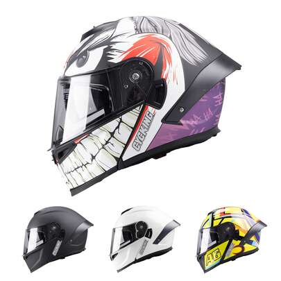 CYCKING خوذة دراجة نارية قابلة للفصل والغسيل، كاملة الوجه قابلة للطي معتمدة من DOT، مناسبة للرجال والنساء والشباب، لجميع الفصول، مع إبزيم إطلاق سريع