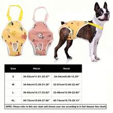 Pañales de perro lavables - Pantalones sanitarios reutilizables para perros, ajustables, diseño de malla transpirable, ajuste cómodo, adecuados para perros de varios tamaños y razas durante el celo - Multicolor - Ver 3