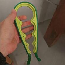 1pc Multi-Function Non-Slip Bottle Cap Opener, Manual Kitchen Can Opener, 4-In-1 Household Jar Lid Twist Opener, Creative Can Opener - Multicolor - View 9