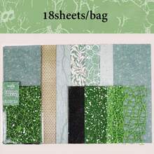 1bag Creatives Paper, The Evening Breeze Series Mixed Material Creatives Pack With Rich Patterns, Suitable For Multiple Scenarios, Scrapbook Decoration And Notebook Accessories, Photo Album Diary Decoration, Junk Diary Decoration Accessories, Art And Handicraft Project Decoration Paper, Scrapbook Supplies, Handmade DIY Decoration Paper - Wind Encounter - View 11