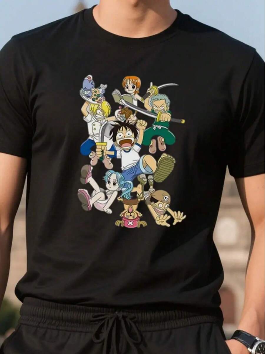 Men Outdoor Tees & Tanks - Black - View 1