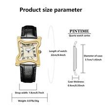 1块石英表，Y2K不规则造型熔化扭曲女士腕表，时尚高端，防水，小众复古风格石英表 - 均碼 - 查看 2