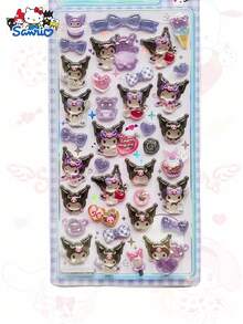 1pc Cartoon Music Anime Sticker, DIY Sticker, Waterproof Phone Sticker, Creative Sticker For Party, Handmade Phone Decoration Sticker, Gift. Some Styles May Have Color Variations And Will Be Sent Randomly. - Multicolor - View 19