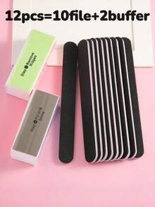 4pcs Nail File And Buffing Block Set, Professional Nail File, Suitable For Natural Nails, Manicure File, Buffing And Polishing, Nail Care, Smooth Polishing, 100/180/240/600/3000 Grit - Multicolor - View 14