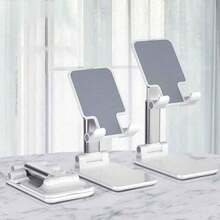 1 White Foldable Tablet Holder - Adjustable Height For Desktop Viewing - Trắng - Xem 2