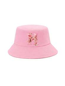 1 buah Topi Ember Anak Perempuan Warna Pink Elegan dengan Motif Huruf Bunga Mawar, 26 Pilihan Huruf, Manis & Chic, Bergaya, Ringan, dan Melindungi dari Matahari, Cocok untuk Pemakaian Sehari-hari, Aktivitas Luar Ruangan, Sekolah, dan Hadiah - Berwarna merah muda - View 61